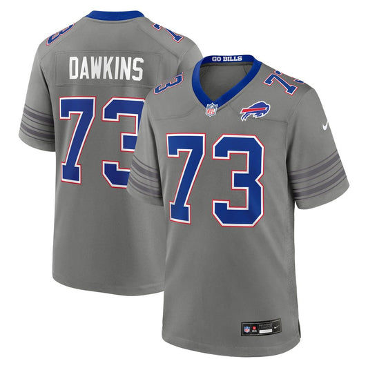 Buffalo Bills Dion Dawkins Nike Gray Nickel City Game Jersey product image 1