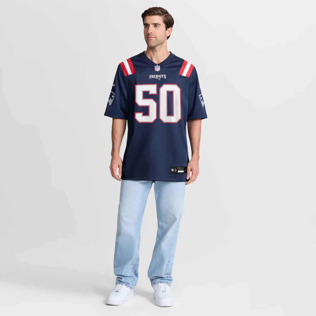 New England Patriots Mike Vrabel Nike White Retired Game product image 13