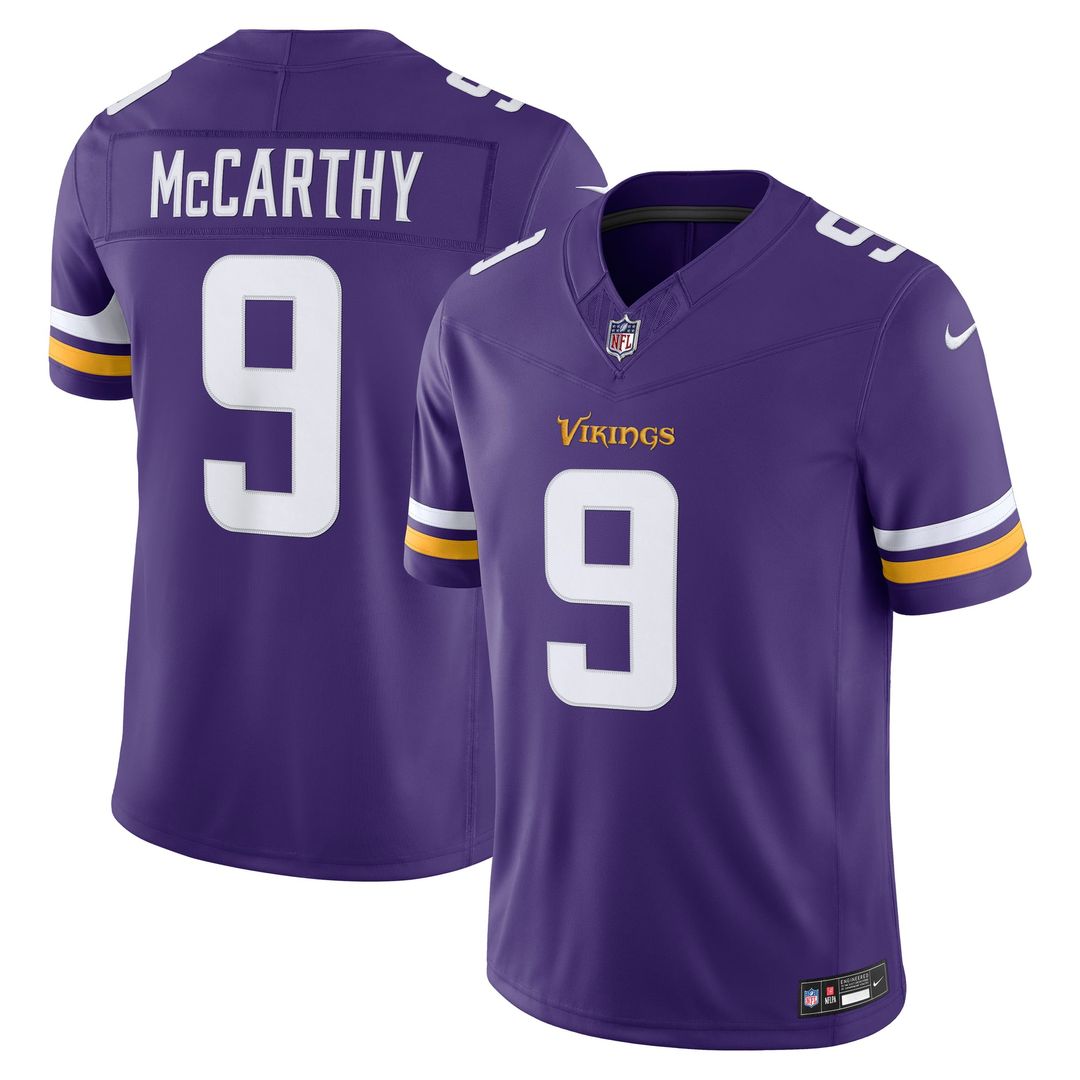 Minnesota Vikings J.J. McCarthy Nike Purple Team Vapor FUSE product image 1