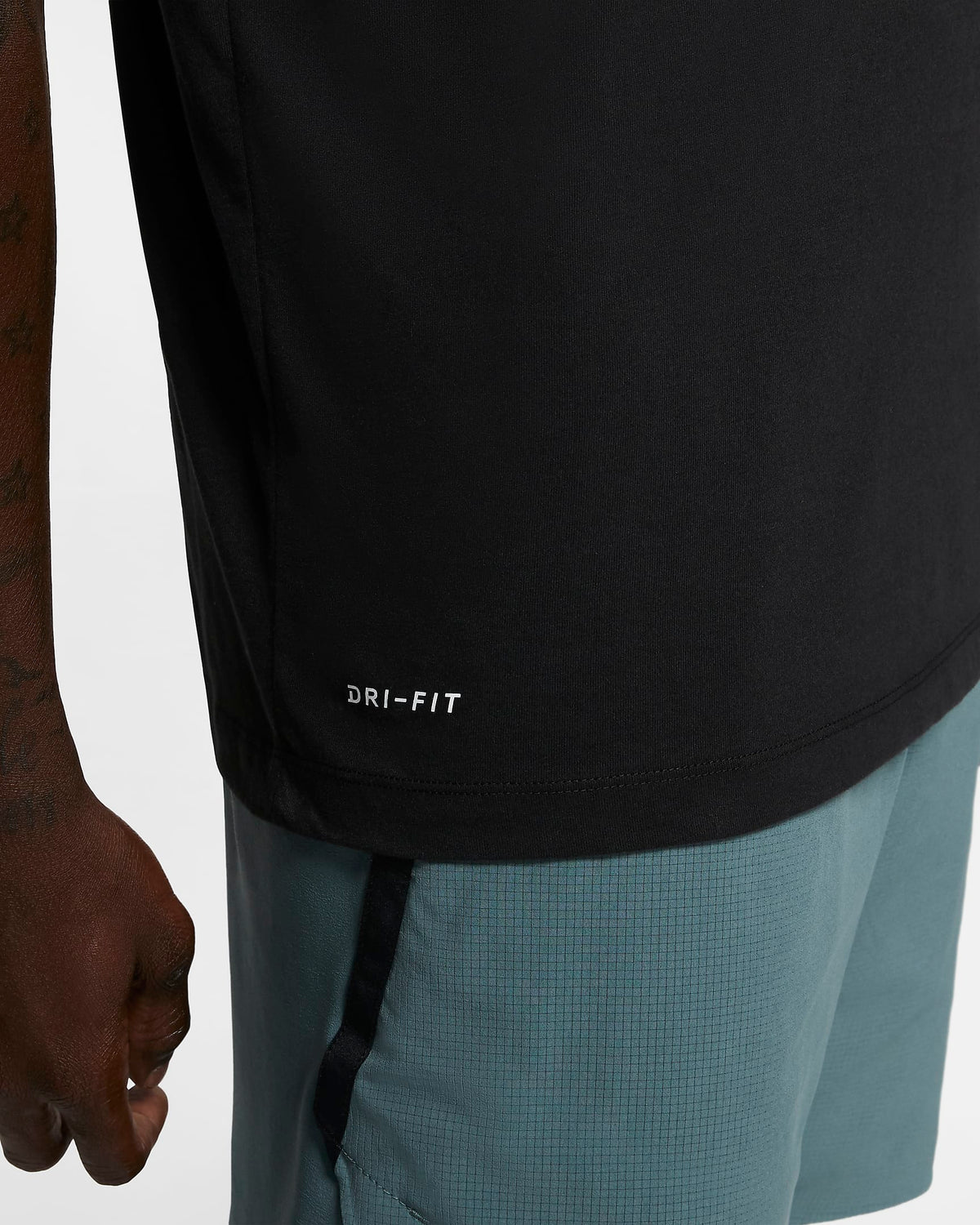 Nike Mens Dri-Fit T-Shirt Black product image 4, provided for visual reference and product detail review
