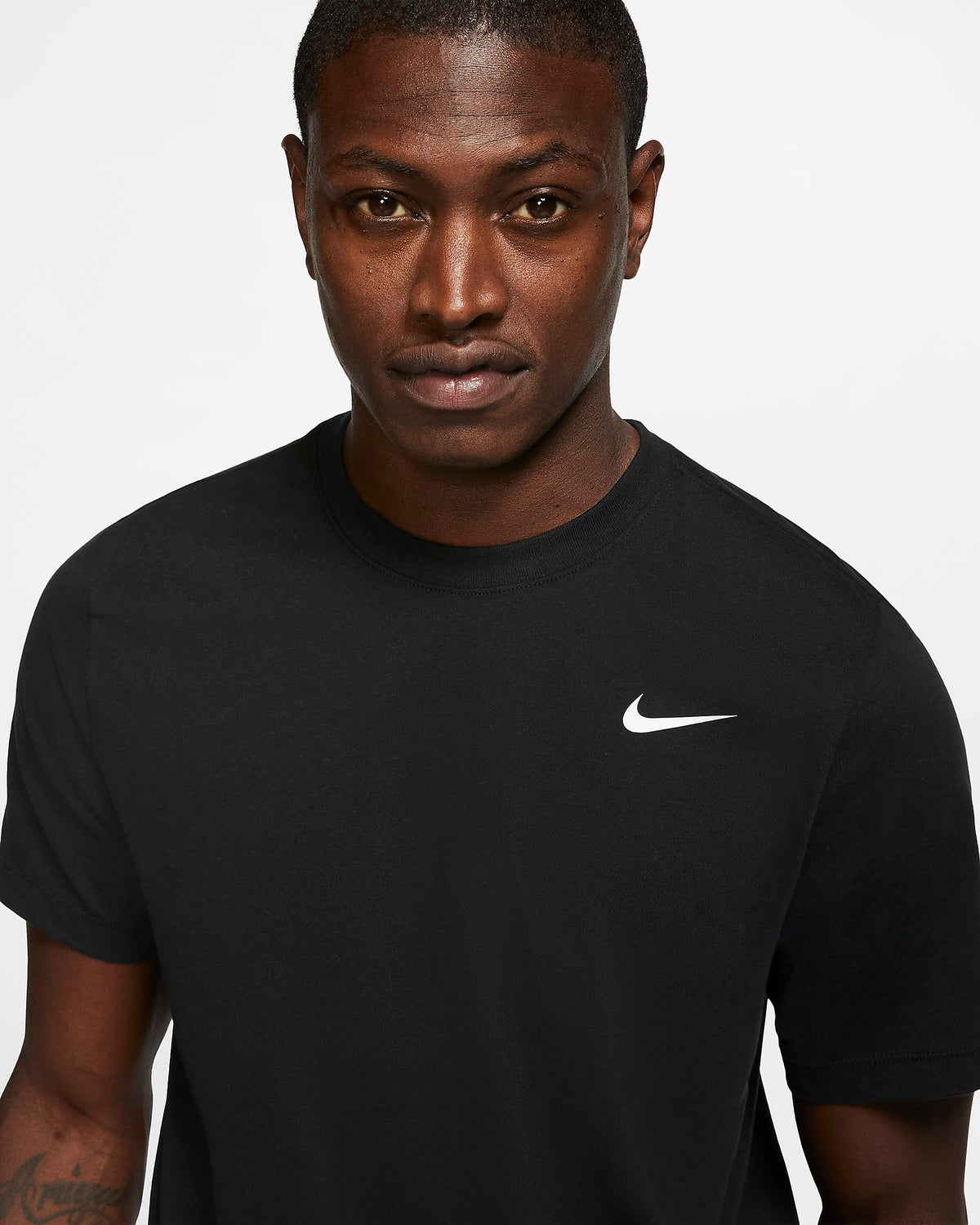 Nike Mens Dri-Fit T-Shirt Black product image 3, provided for visual reference and product detail review