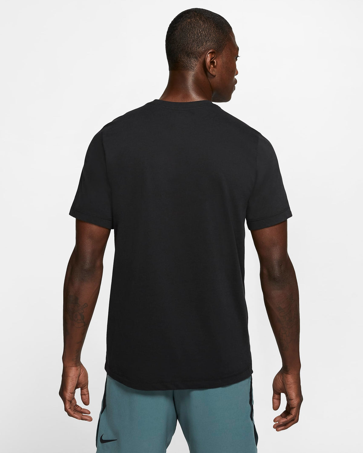 Nike Mens Dri-Fit T-Shirt Black product image 2, provided for visual reference and product detail review