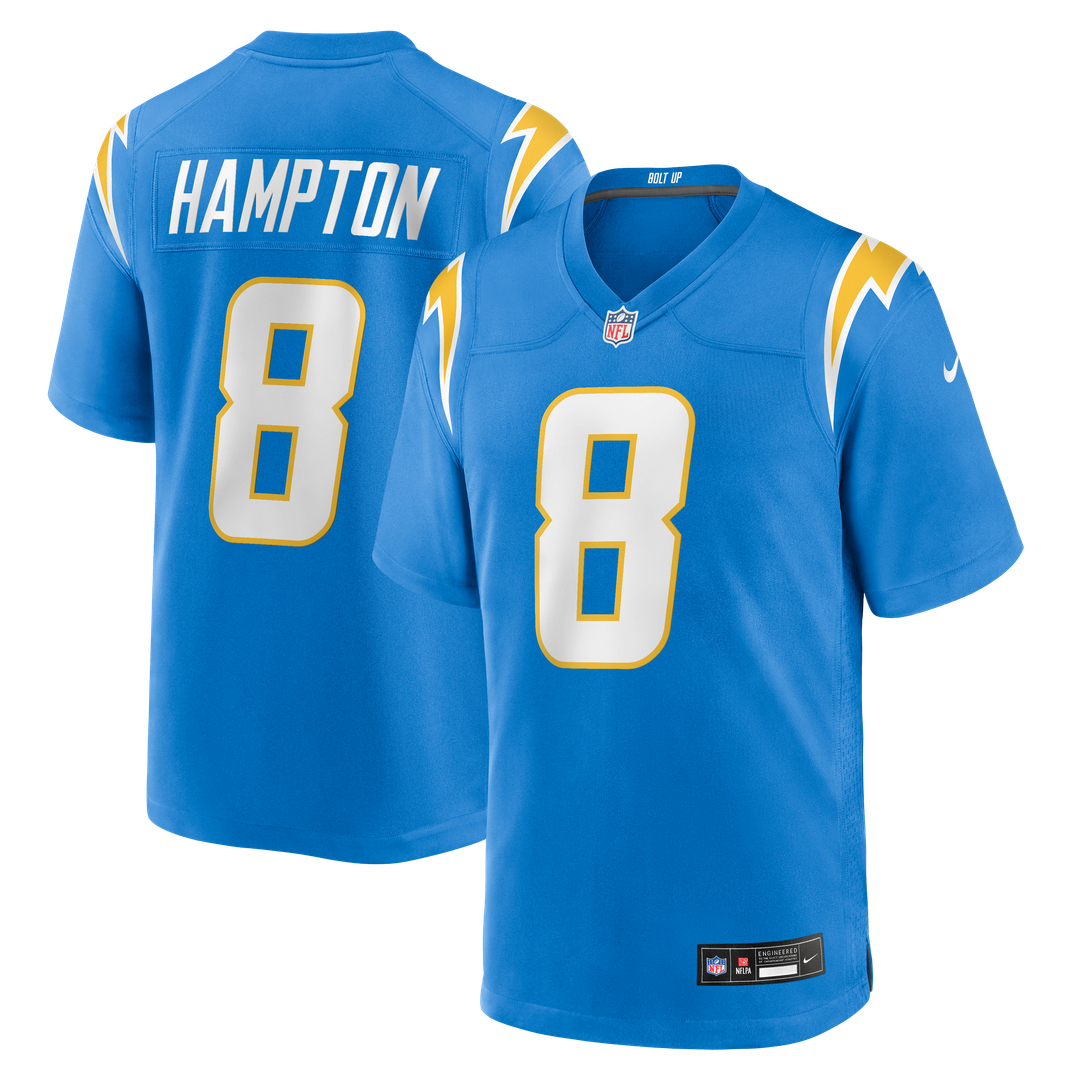 Los Angeles Chargers Omarion Hampton Nike Powder Blue Game product image 1