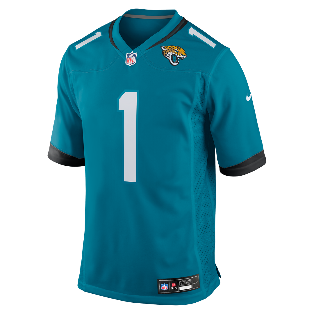 Jacksonville Jaguars Number 1 Dad Nike Teal Game Jersey product image 2
