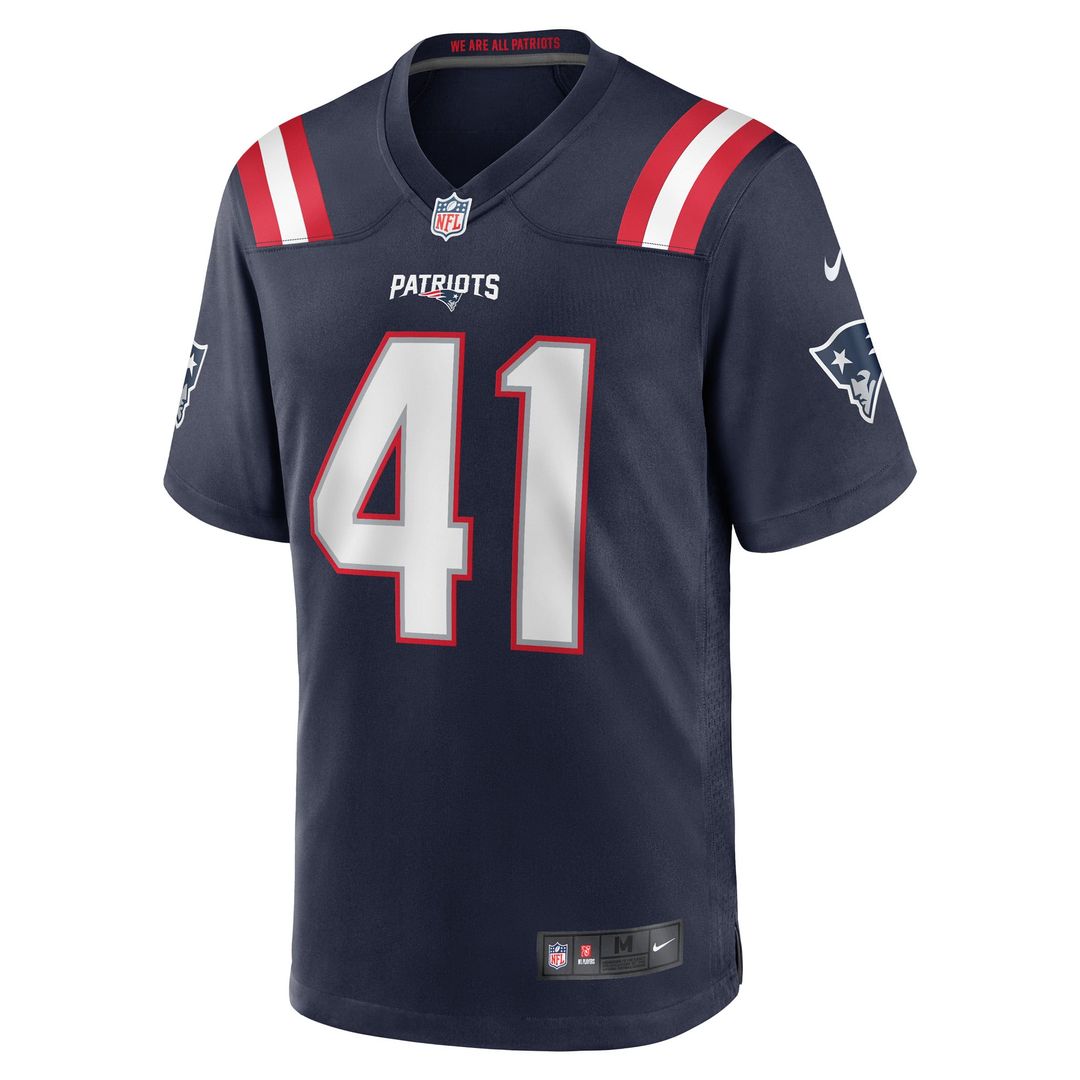 New England Patriots Brenden Schooler Nike Navy Game Jersey product image 2