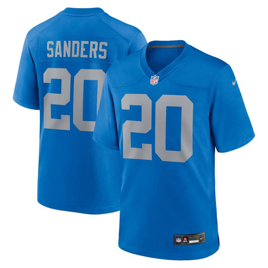 Detroit Lions Barry Sanders Nike Blue Alternate Game Jersey product image 1