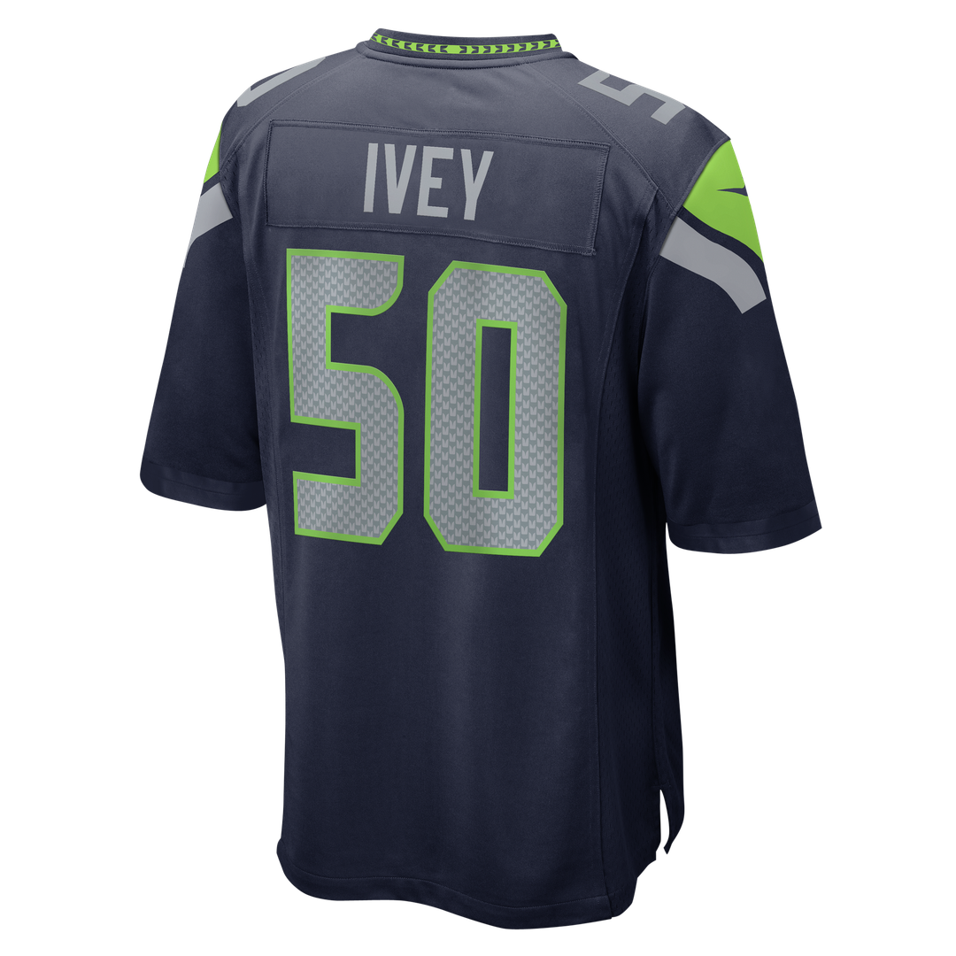 Seattle Seahawks Jared Ivey Nike College Navy Game Jersey product image 3