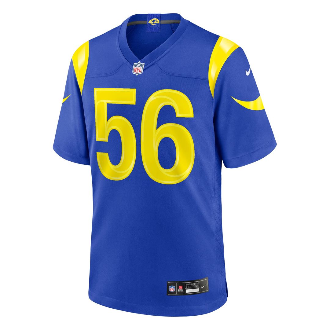 Los Angeles Rams Shaun Dolac Nike Royal Game Jersey product image 2