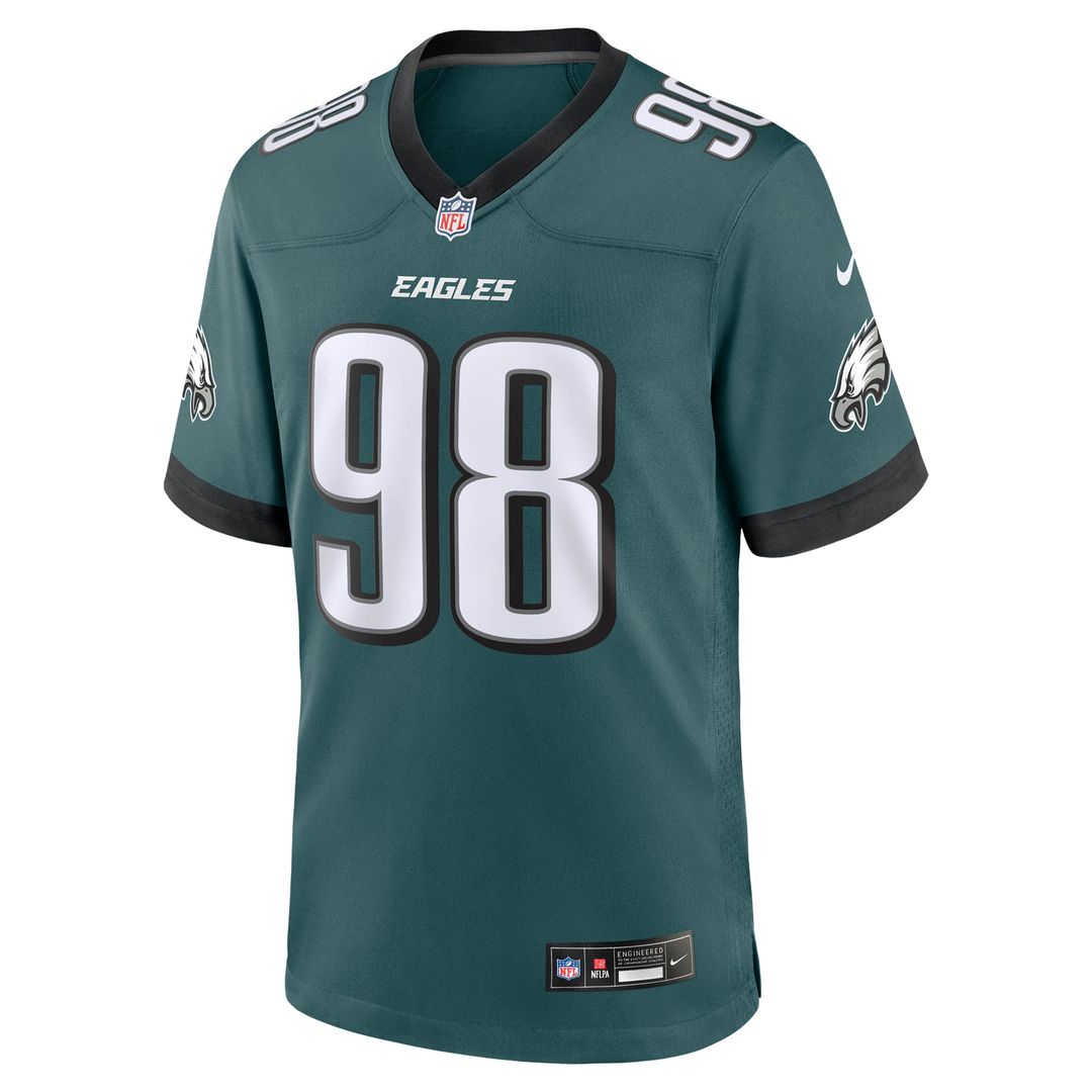 Philadelphia Eagles Jalen Carter Nike Midnight Green Game product image 2