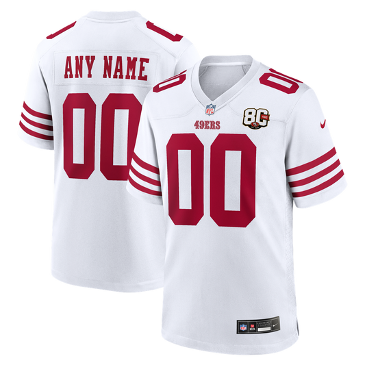 San Francisco 49ers Nike White 80th Anniversary Custom product image 1