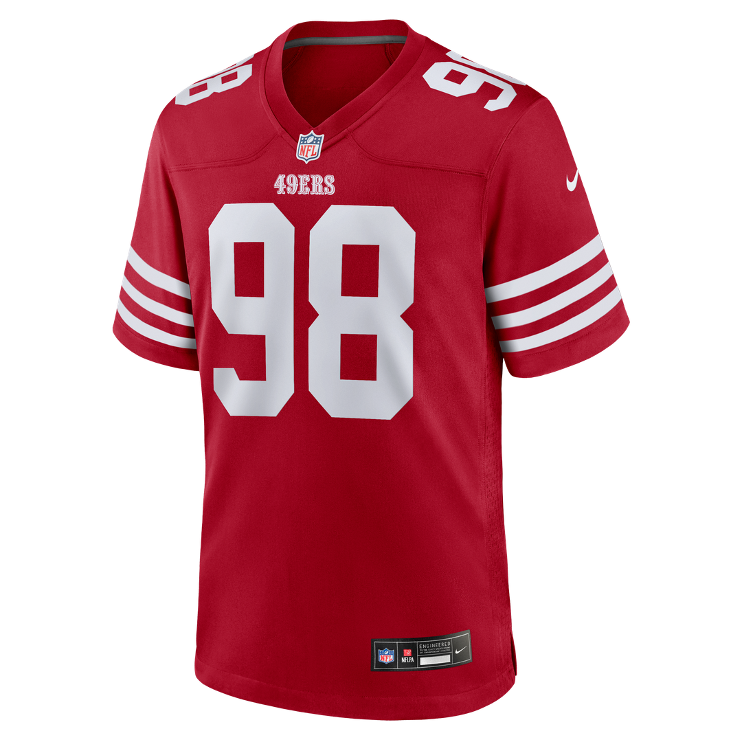 San Francisco 49ers Mykel Williams Nike Scarlet Game Jersey product image 2