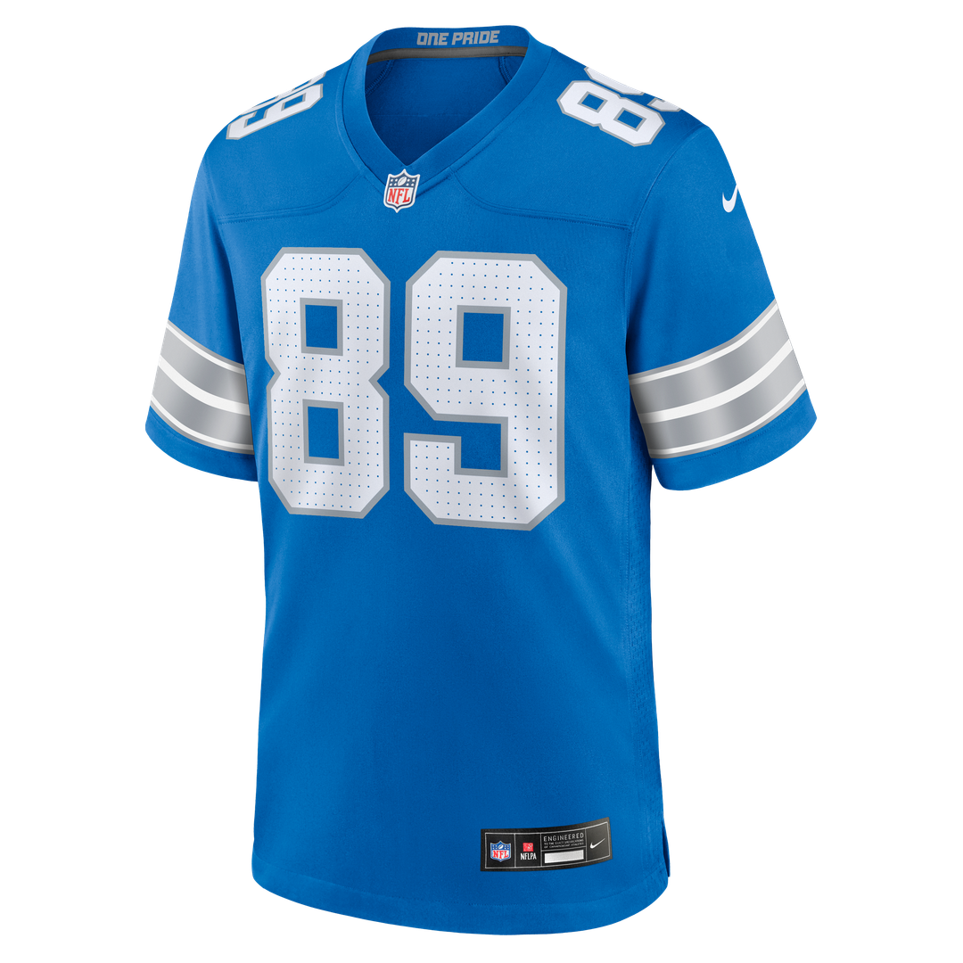 Detroit Lions Brock Wright Nike Blue Game Jersey product image 2