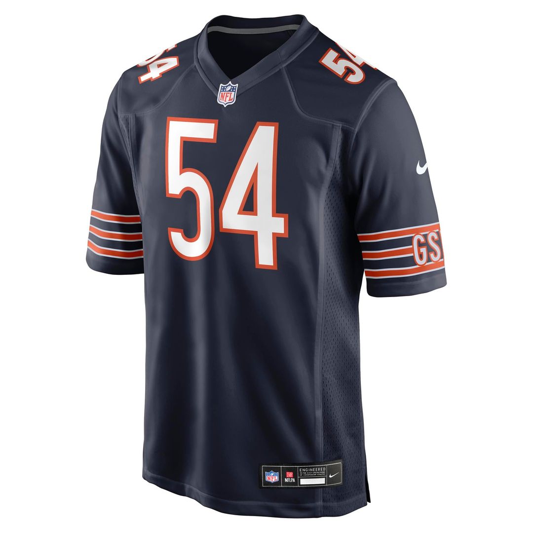 Chicago Bears Logan Jones Nike Navy Game Jersey product image 4