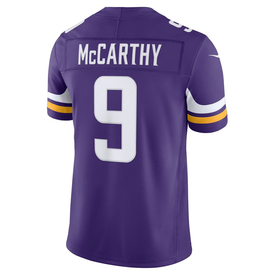 Minnesota Vikings J.J. McCarthy Nike Purple Team Vapor FUSE product image 3