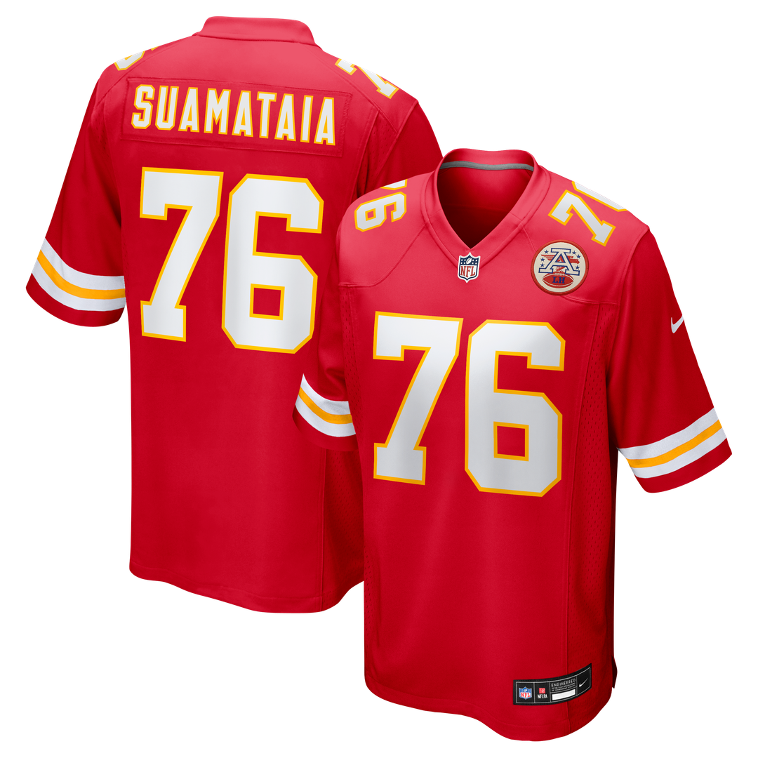 Kansas City Chiefs Kingsley Suamataia Nike Red Game Jersey product image 1