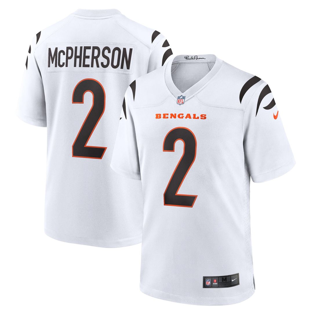 Cincinnati Bengals Evan McPherson Nike White Game Jersey product image 1