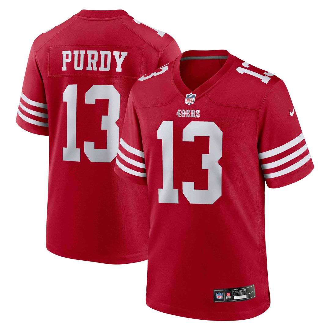 San Francisco 49ers Brock Purdy Nike Scarlet Game Jersey product image 1