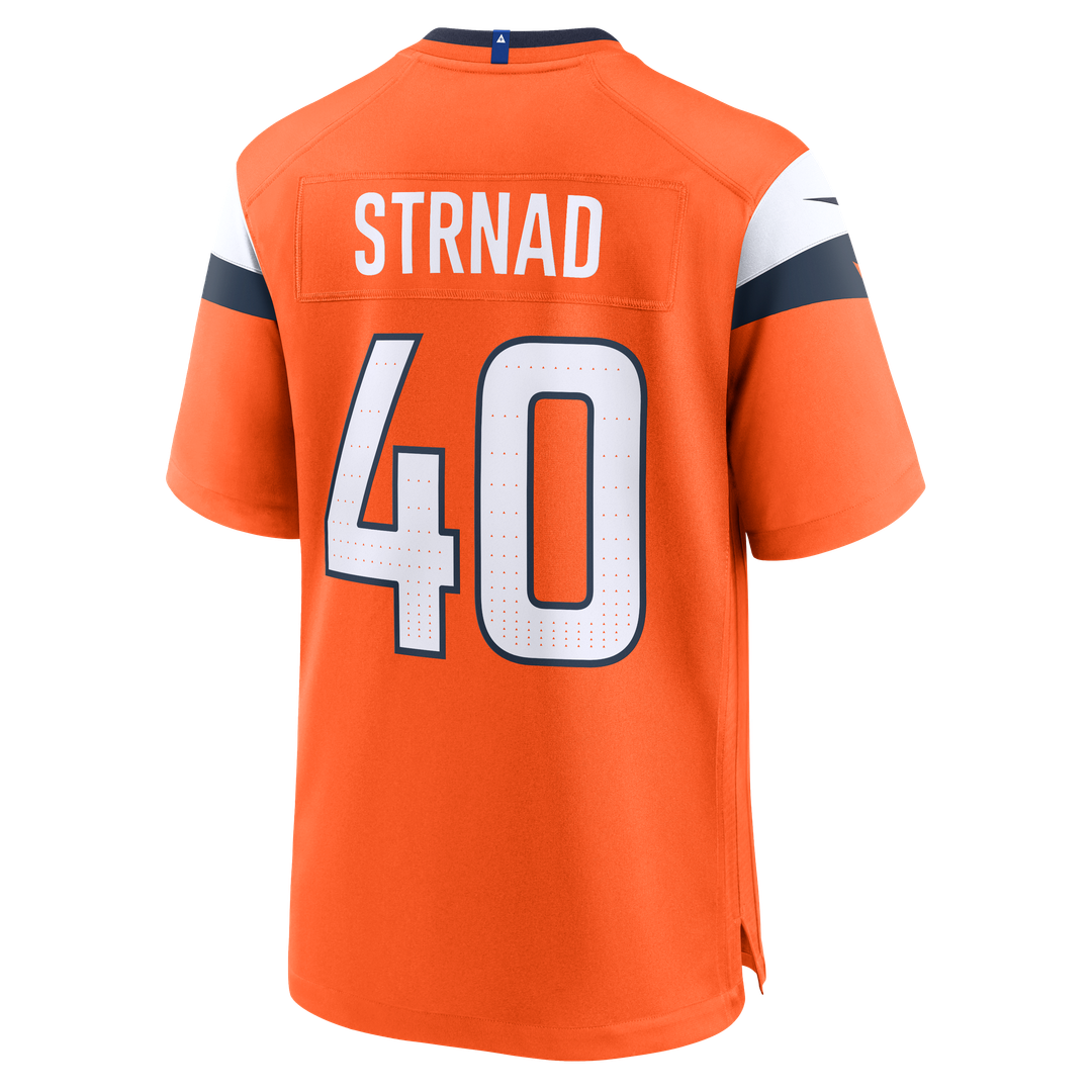 Denver Broncos Justin Strnad Nike Orange Game Jersey product image 3