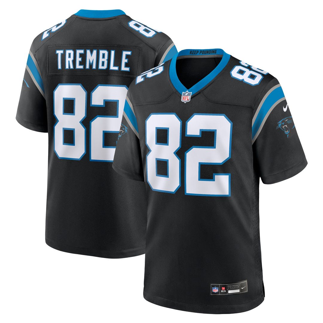 Carolina Panthers Tommy Tremble Nike Black Game Jersey product image 1
