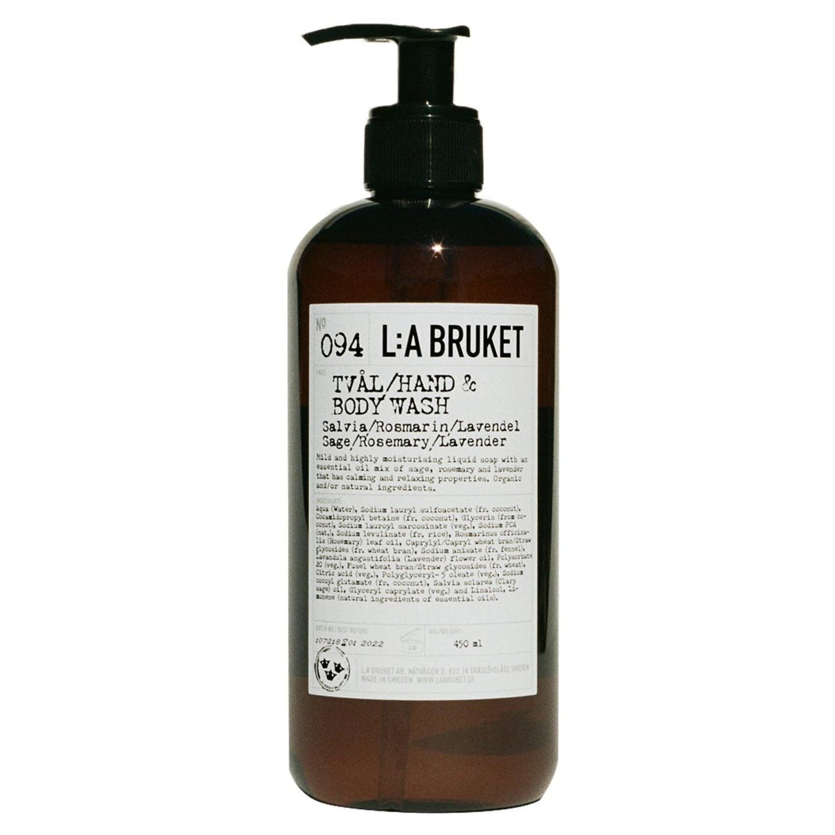 094 Hand & Body Wash Sage/Rosemary/Lavender