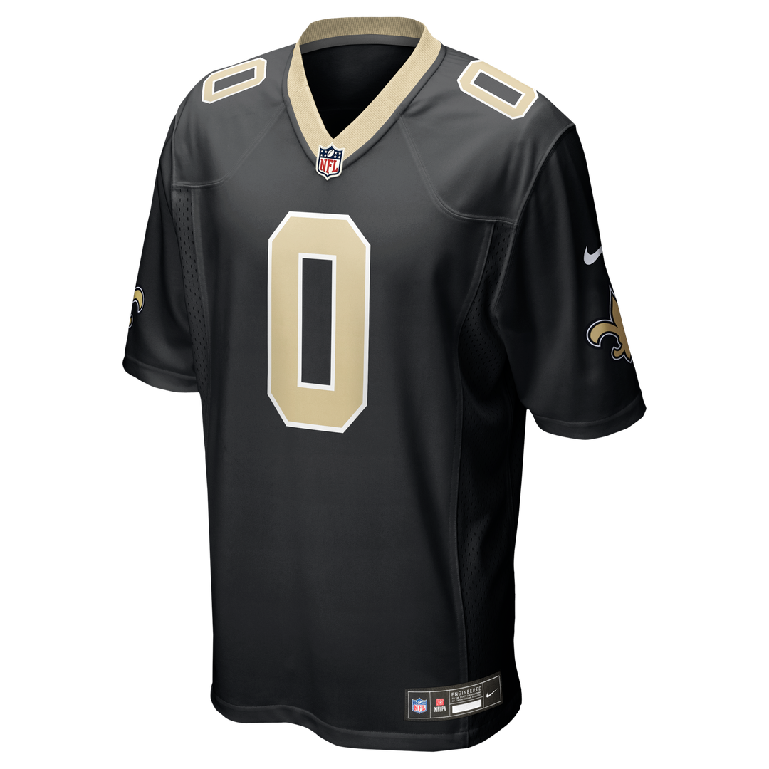 New Orleans Saints Jordyn Tyson Nike Black Game Jersey product image 4