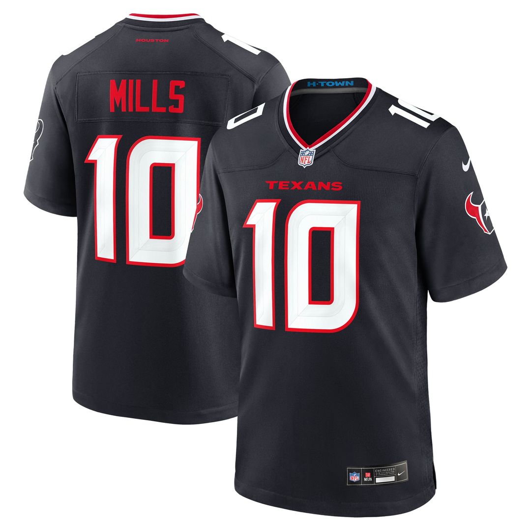 Houston Texans Davis Mills Nike Navy Game Jersey product image 1