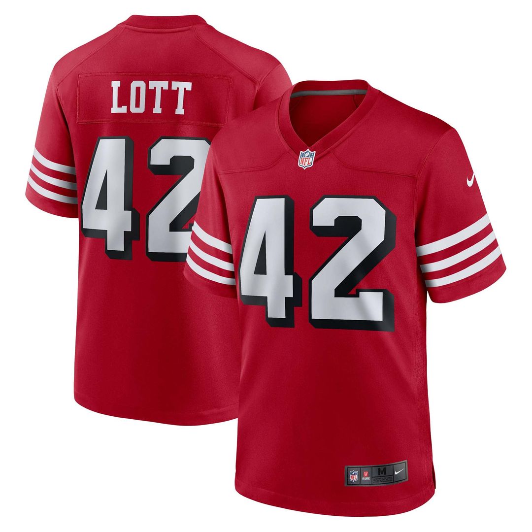 San Francisco 49ers Ronnie Lott Nike Scarlet Retired Player product image 1