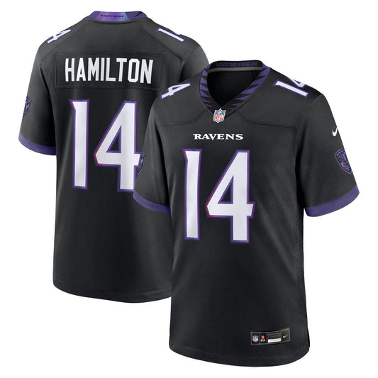 Baltimore Ravens Kyle Hamilton Nike Black Alternate Game product image 1