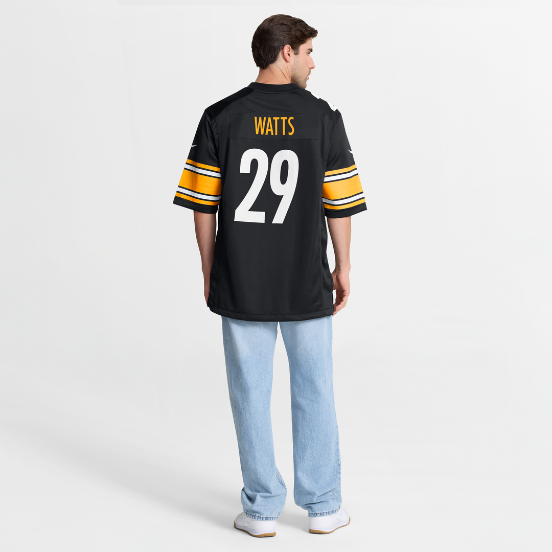 Pittsburgh Steelers Ryan Watts Nike Black Game Jersey product image 8