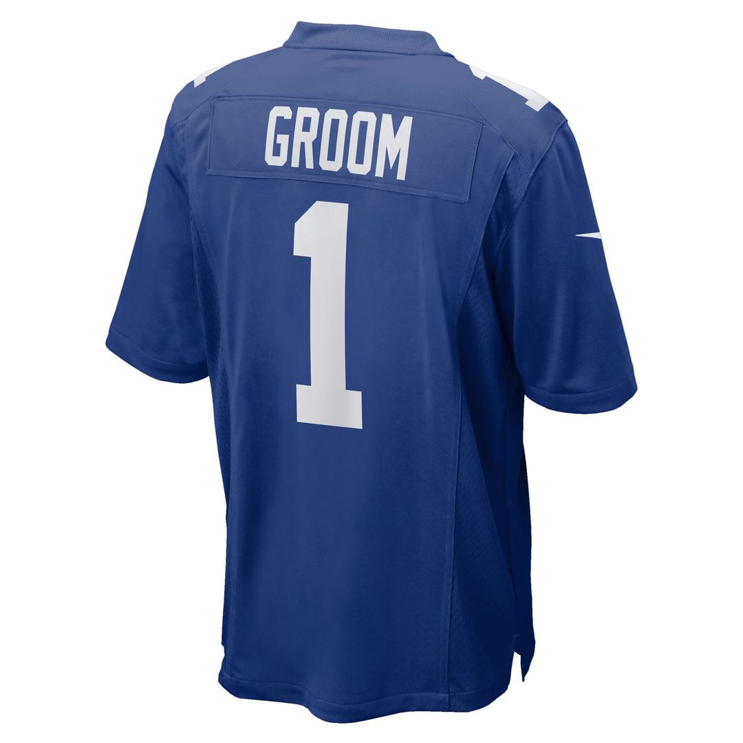 New York Giants Number 1 Groom Nike Royal Game Jersey product image 3