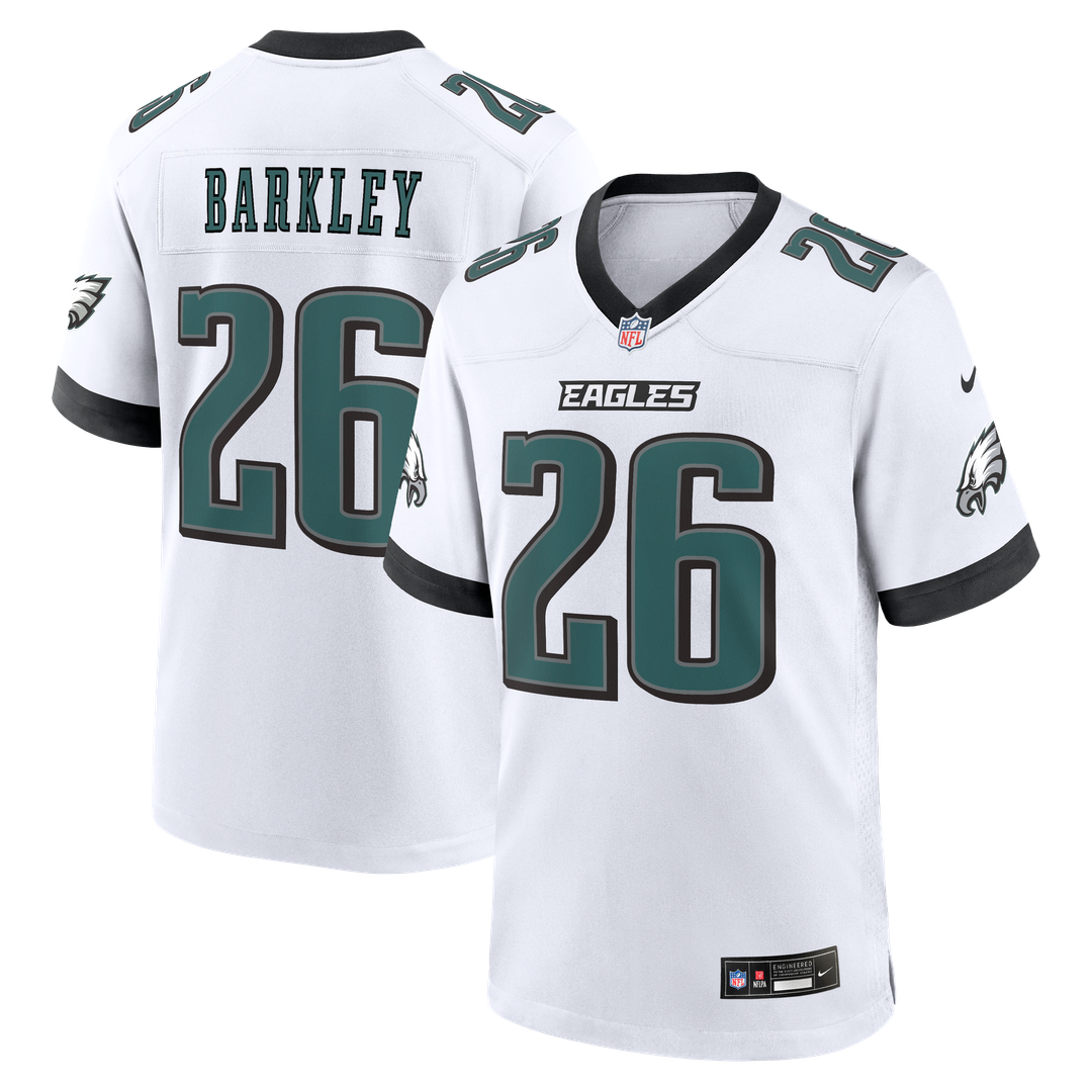 Philadelphia Eagles Saquon Barkley Nike White Game Jersey product image 1
