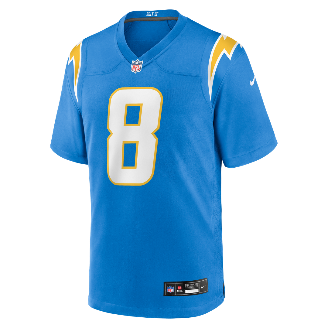 Los Angeles Chargers Omarion Hampton Nike Powder Blue Game product image 2