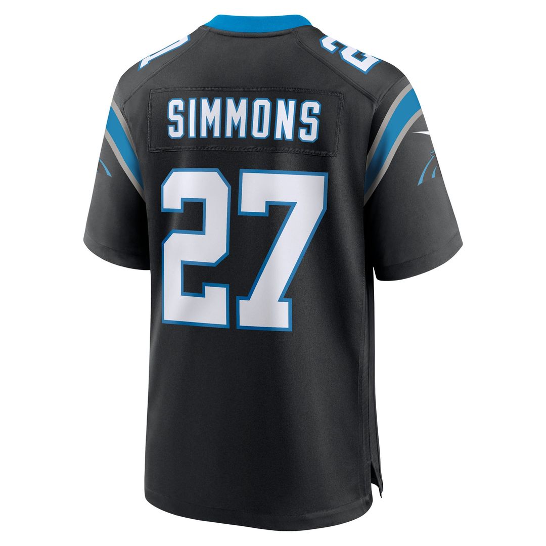 Carolina Panthers Isaiah Simmons Nike Black Game Jersey product image 3