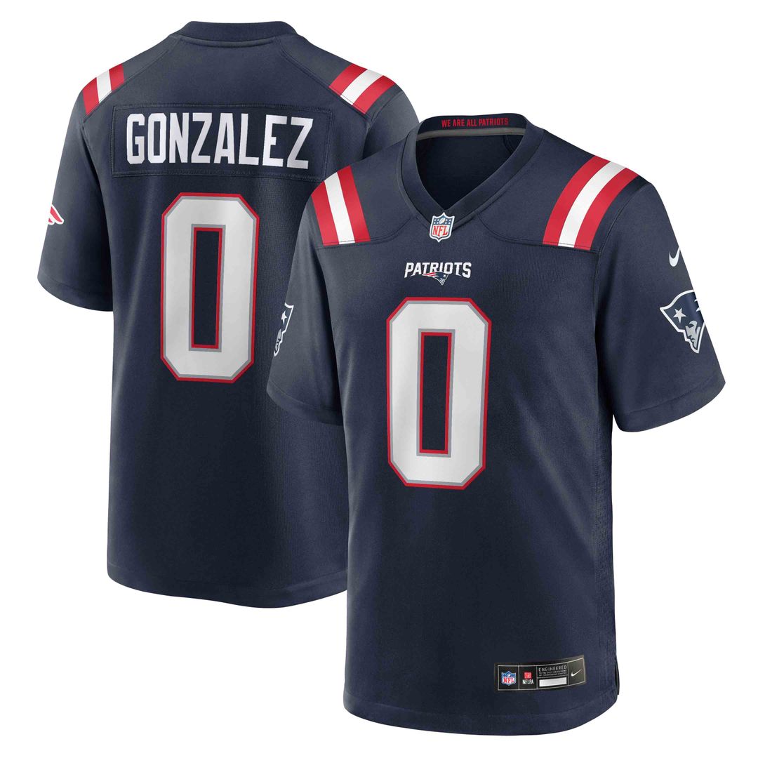 New England Patriots Christian Gonzalez Nike White Game product image 27