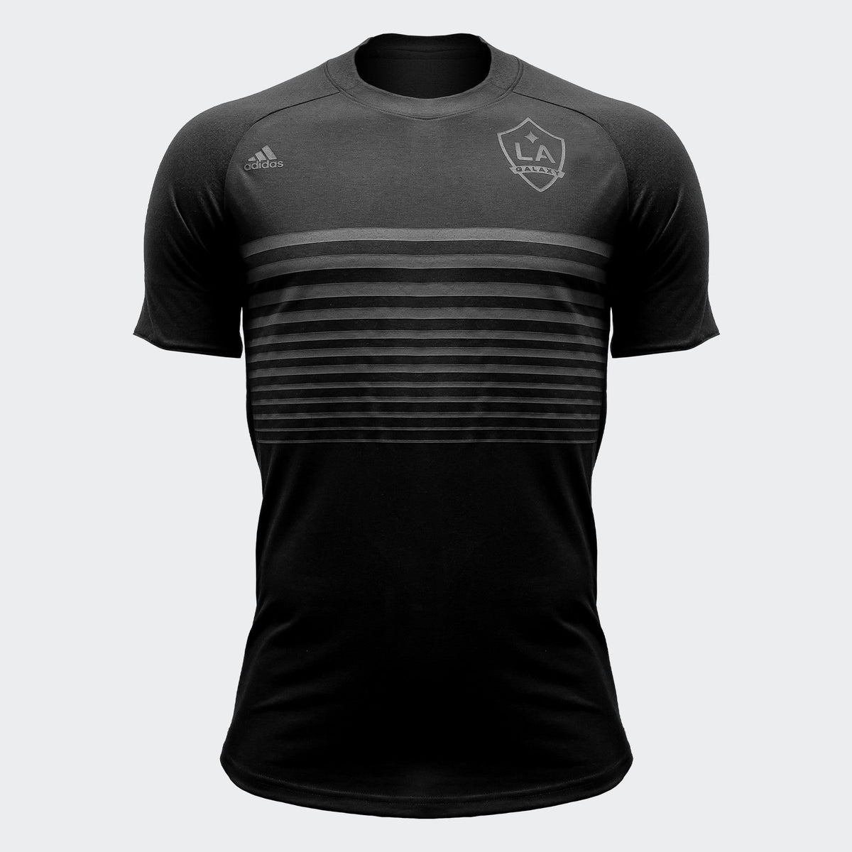 LA Galaxy Performance T-Shirt - Black product image 1, provided for visual reference and product detail review