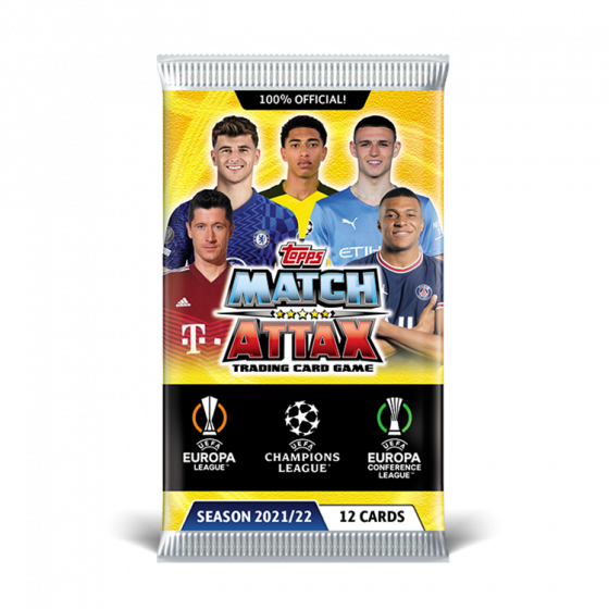 UEFA Match Attax 21/22 Trading Cards- 12 Card Pack product image 1, provided for visual reference and product detail review