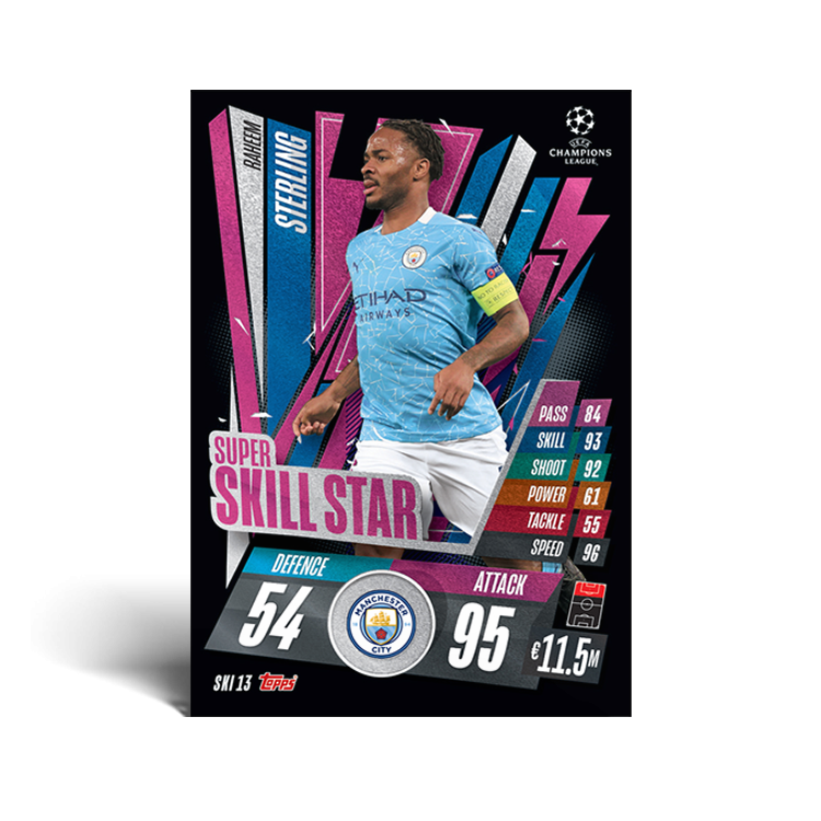 UEFA Topps Match Attax Extra 2020/21 - Super Skill Stars Tin 60 Trading Cards product image 6, provided for visual reference