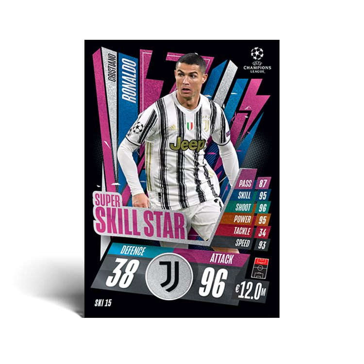UEFA Topps Match Attax Extra 2020/21 - Super Skill Stars Tin 60 Trading Cards product image 4, provided for visual reference