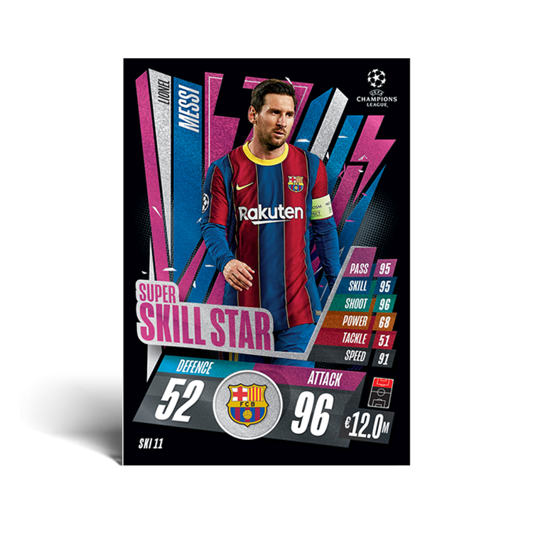 UEFA Topps Match Attax Extra 2020/21 - Super Skill Stars Tin 60 Trading Cards product image 2, provided for visual reference