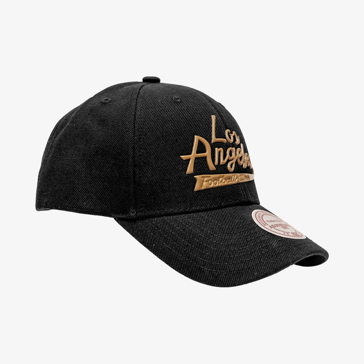 LAFC Flat Script Snapback - Black/Gold product image 1, provided for visual reference and product detail review