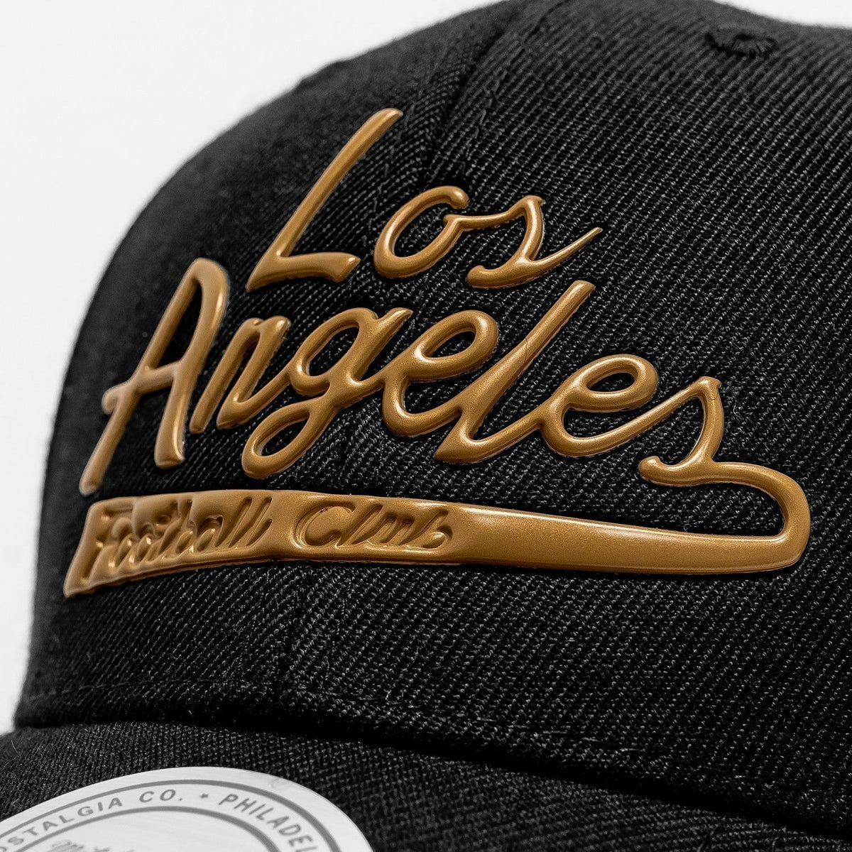 LAFC Flat Script Snapback - Black/Gold product image 3, provided for visual reference and product detail review