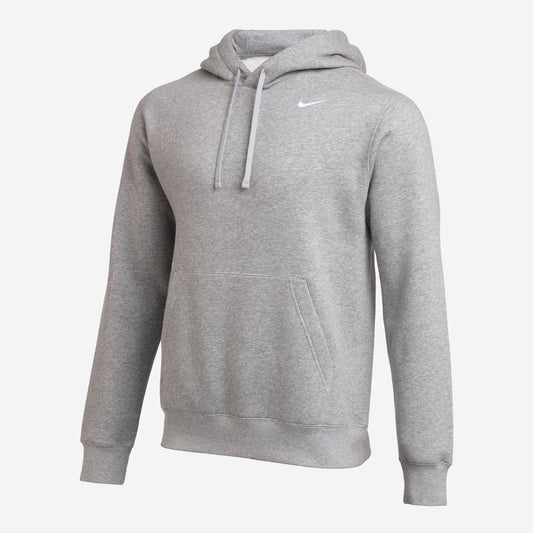 Nike Men Club Team Fleece Hood Gray product image 1, provided for visual reference and product detail review