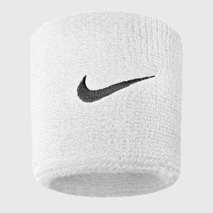 Nike Swoosh Wristbands White 2 Pack product image 1, provided for visual reference and product detail review