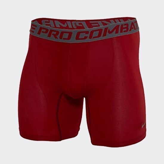 Kid's Nike Pro Combat Core Compression Shorts - Red product image 1, provided for visual reference and product detail review