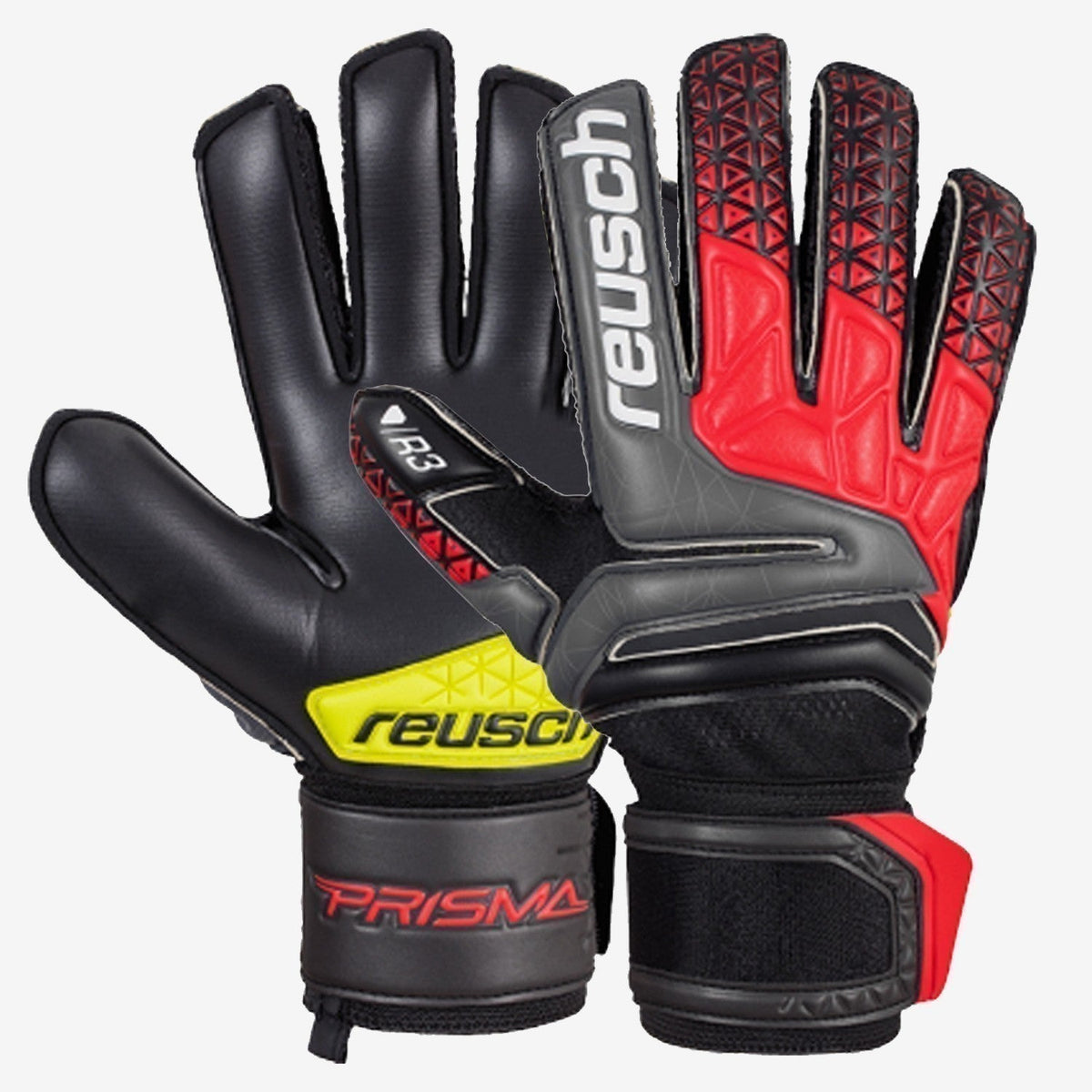 Prisma Prime R3 Finger Support - Black/Fire Red/Black product image 1, provided for visual reference and product detail