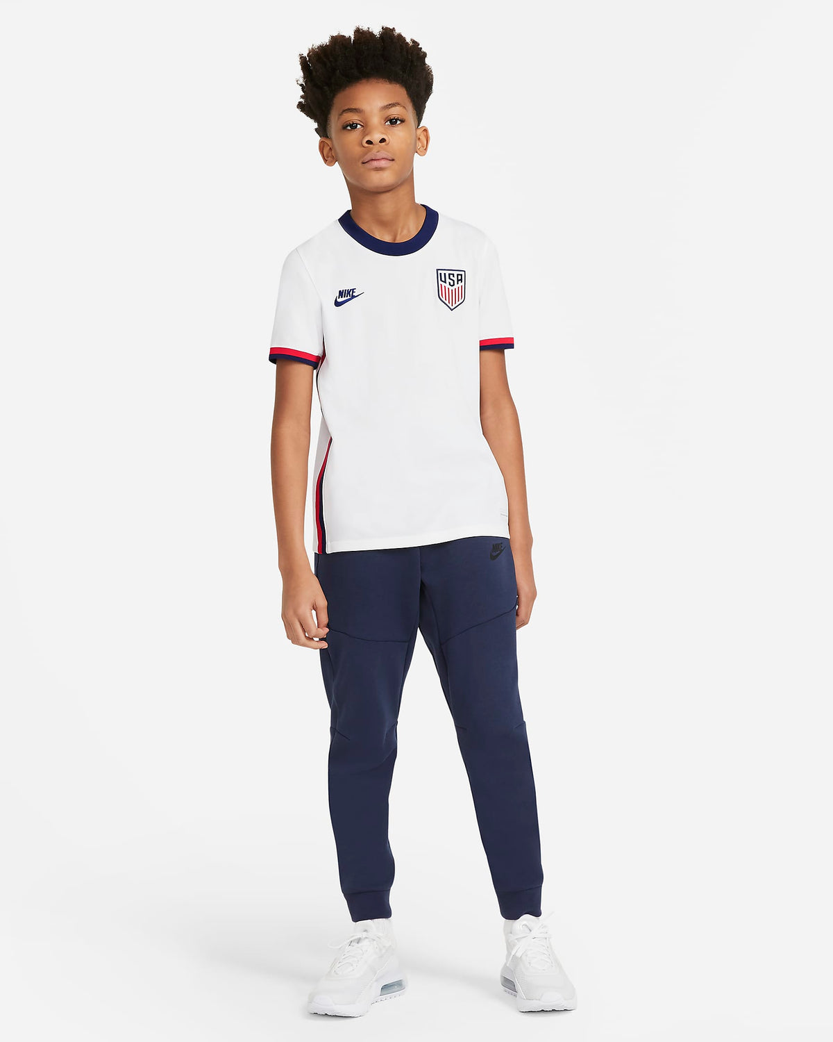 Youth USA Home Jersey 2021 product image 2, provided for visual reference and product detail review
