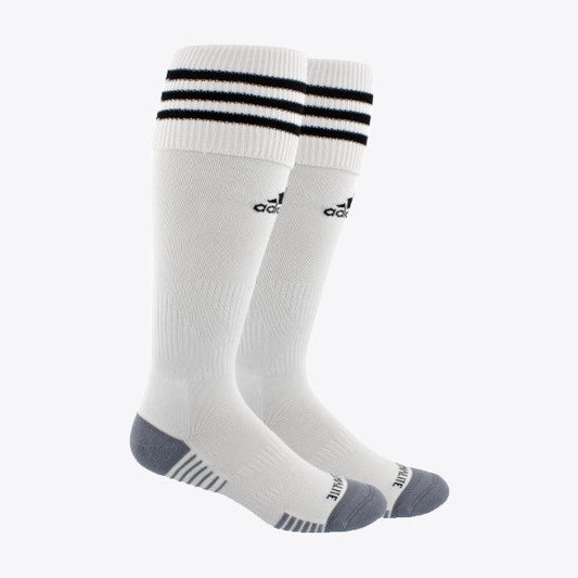 Copa Zone Cushion III Socks Large - White/Black product image 1, provided for visual reference and product detail review